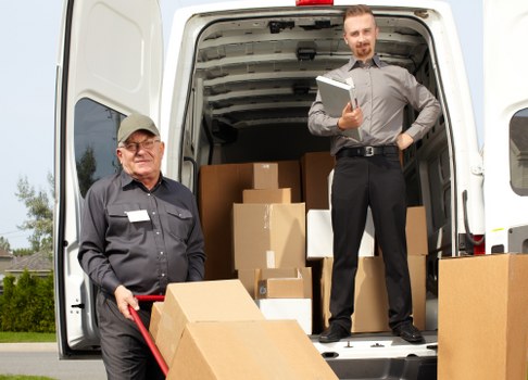 Secure document storage facility in Nineelms with organized archive boxes