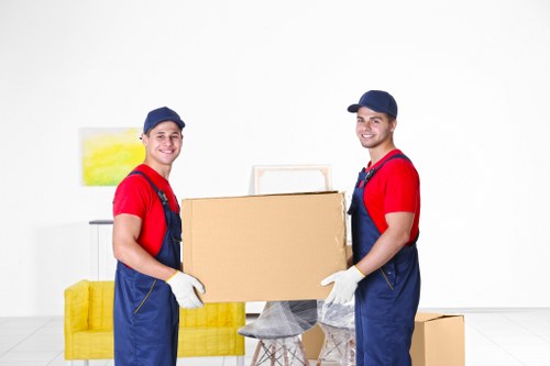 Careful packing materials used for house removals in Nine Elms