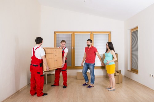 Removal team preparing for local removals in Nineelms