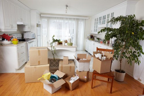 Commercial movers handling furniture and IT equipment in Nine Elms