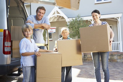 Customer packing boxes for storage service